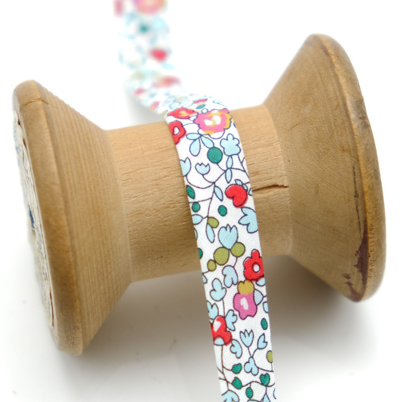 Liberty Fabrics Eloise Aqua Bias Tape - Maison Klem